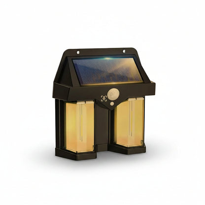 12585 Outdoor Solar Wall Lamp Outdoor Waterproof High Quality Lamp Induction Garden Lamp Garden Villa Night Lamp Double Lamp Light (1 Pc)