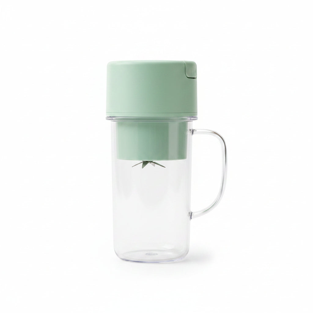Portable Electric Juicer Mixer Grinder With Handle (1 Pc 340 Ml)