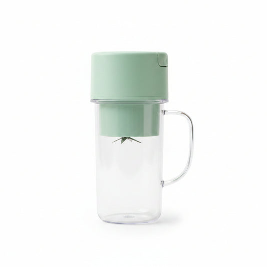 Portable Electric Juicer Mixer Grinder With Handle (1 Pc 340 Ml)