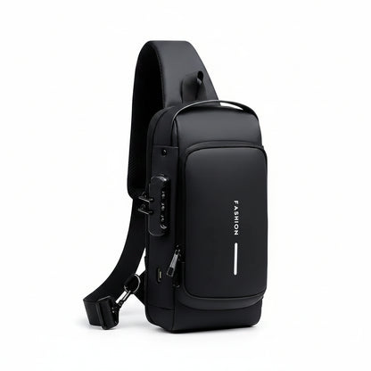 Trendy Anti-theft Crossbody Sling Bag With Usb Charging Port (1 Pc)
