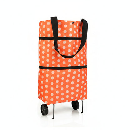 1652 Folding Cart Bags Trolley Shopping Bag For Travel Luggage