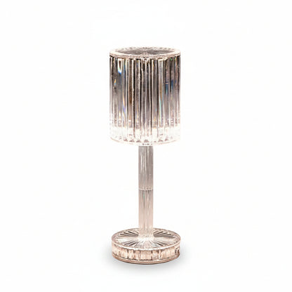 6605 Crystal Table Lamp  Touch Control Atmosphere Nightstand Lamp With Usb Charging Line
