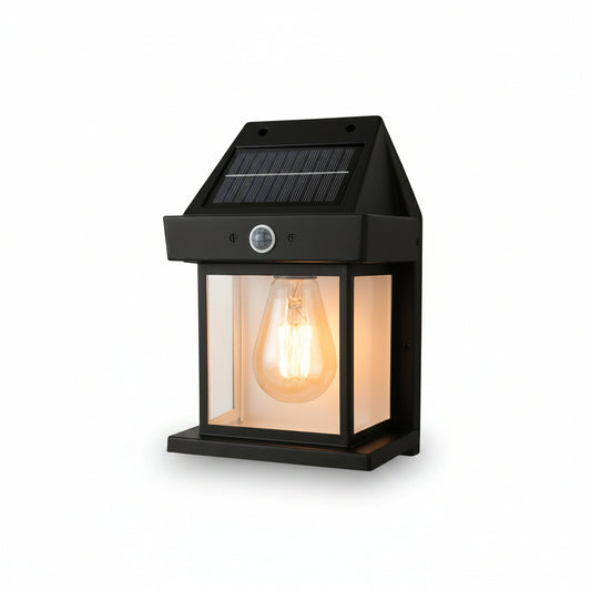 9428 Solar Wall Lights  Lamp Outdoor Wireless Dusk To Dawn Porch Lights Fixture Solar Wall Lantern With 3 Modes  Motion Sensor Waterproof Exterior Lighting With Clear Panel (1 Pc )