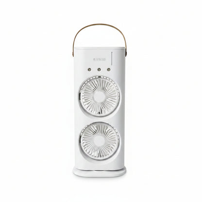 Electric Fan Desktop Double-head Powerful Air Cooler (1 Pc  With Remote)